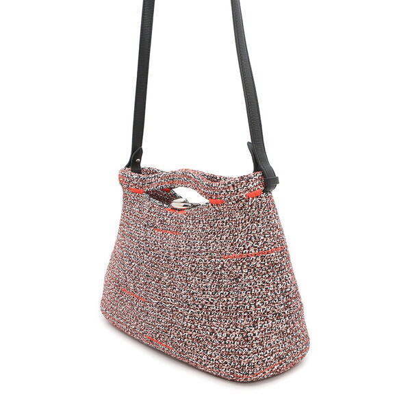 Balenciaga Zigzag Canvas Leather Shoulder Bag - Picture 2 of 11